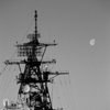 USS Barry and Moon