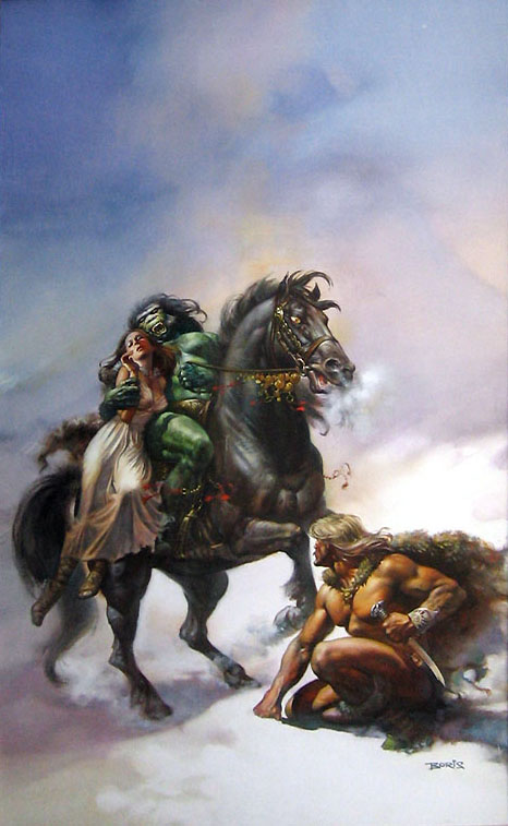 Boris Vallejo - Classic - "Broken Sword" - Original Oil